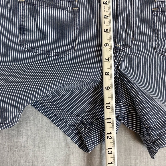 Gap Limited Edition Shorts Cotton Denim Stripe Sz 16 Five Pocket Walking Shorts - Picture 7 of 10